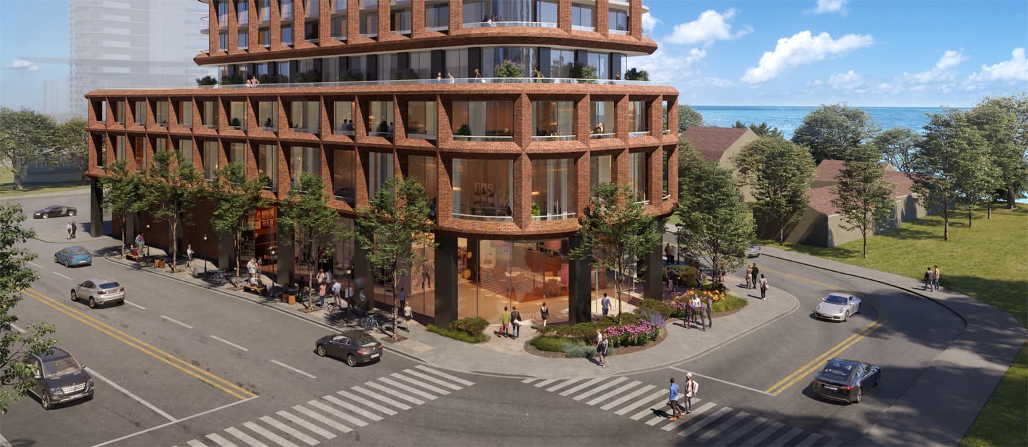 The Burleau by Trinity Point downtown Burlington waterfront rendering